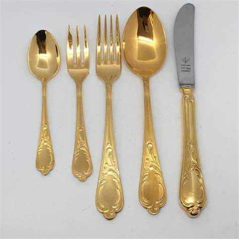 bestecke solingen gold plated flatware
